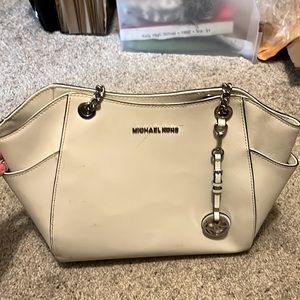 White Michael Kors purse